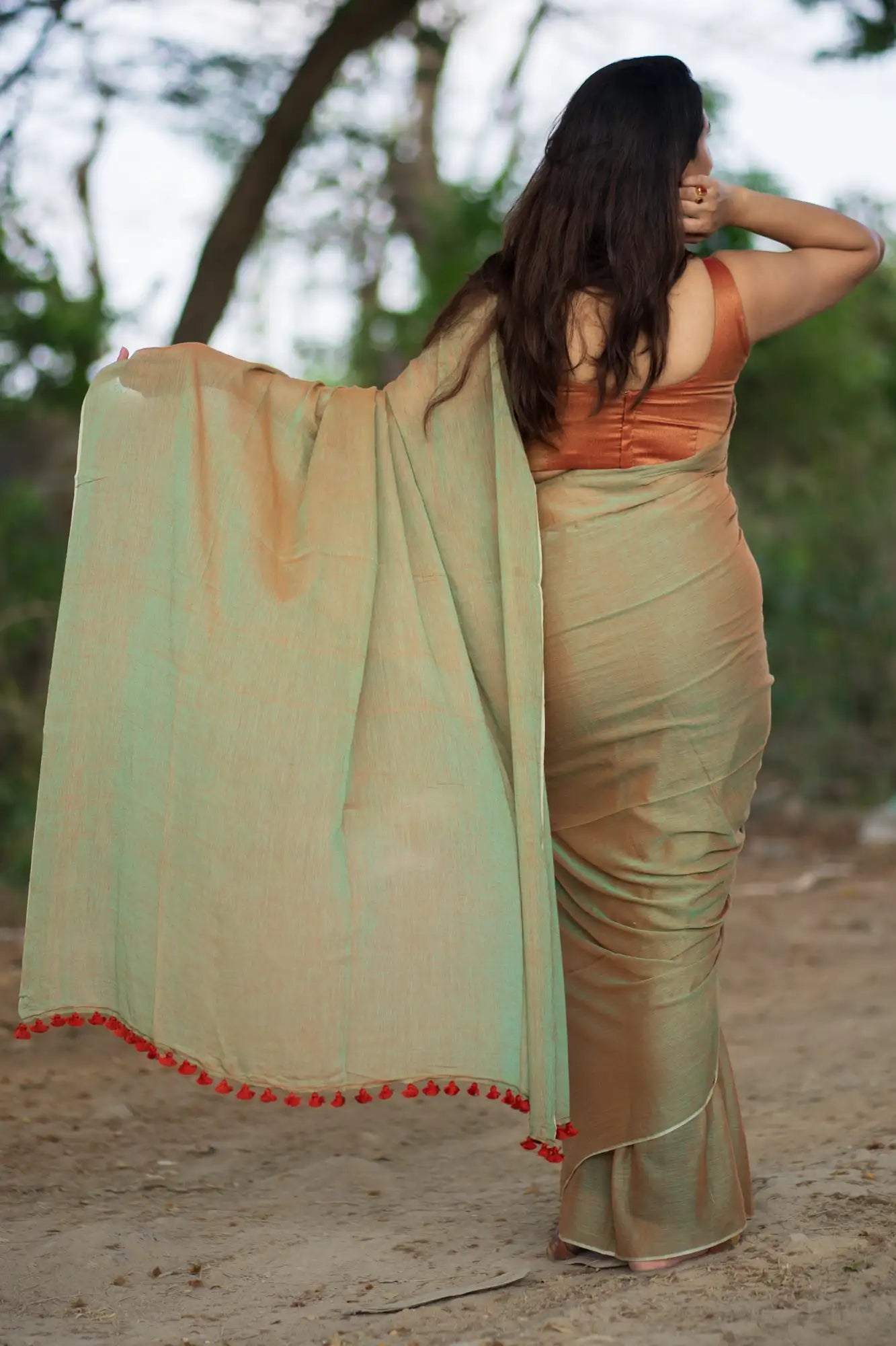 Morning Sun Brown Saree