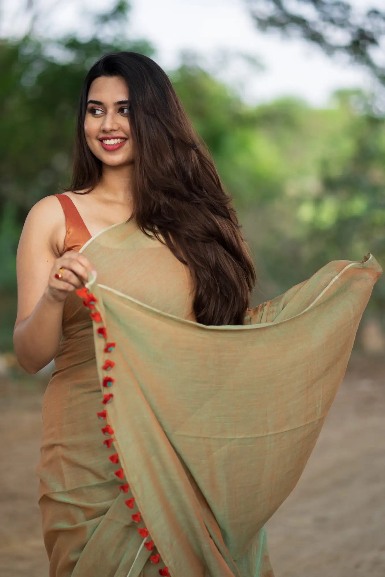 Morning Sun Brown Saree