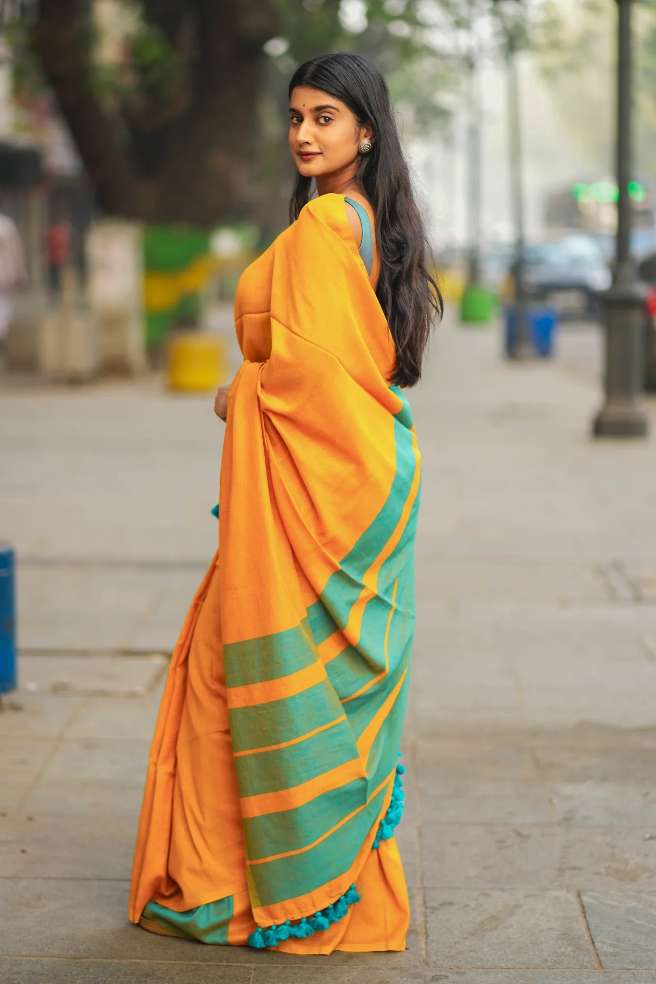 Real Utopia Acrylic Cotton Saree