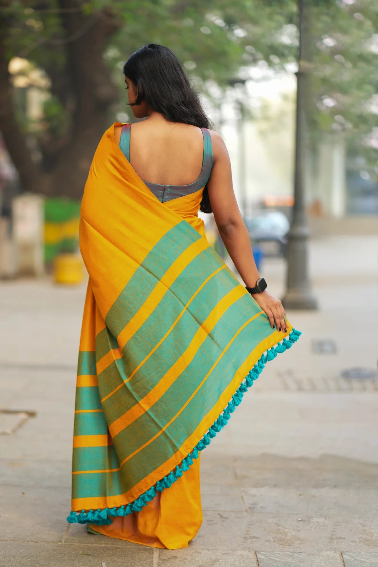 Real Utopia Acrylic Cotton Saree