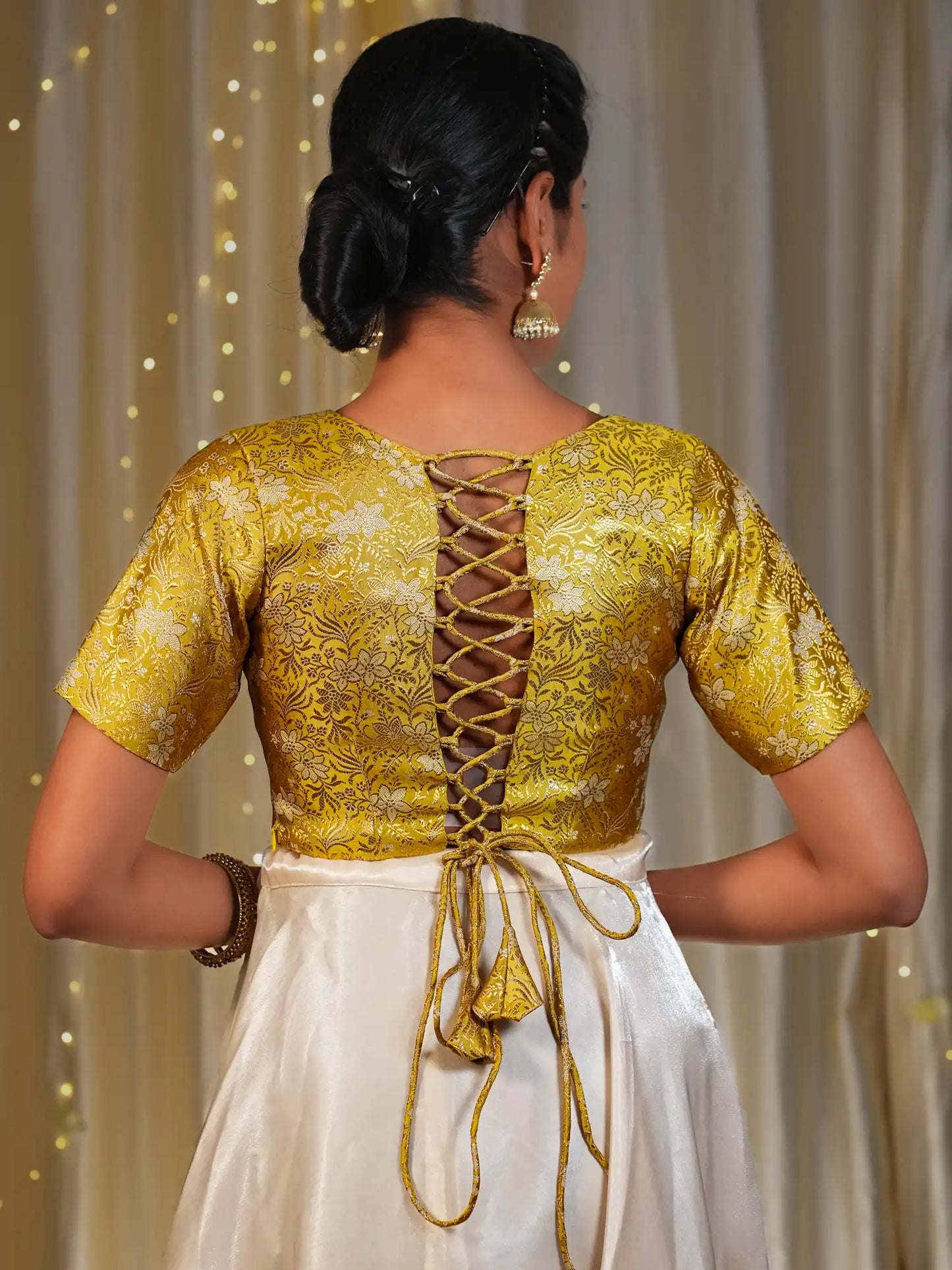 Happy Dawn Tie Up Back Knot Blouse