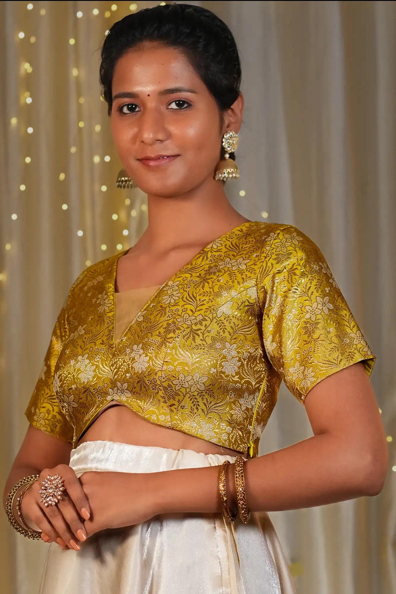 Happy Dawn Tie Up Back Knot Blouse