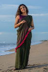 Emerald Green Khesh Cotton Saree