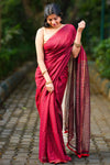 Little Enchant Cotton Checks Saree