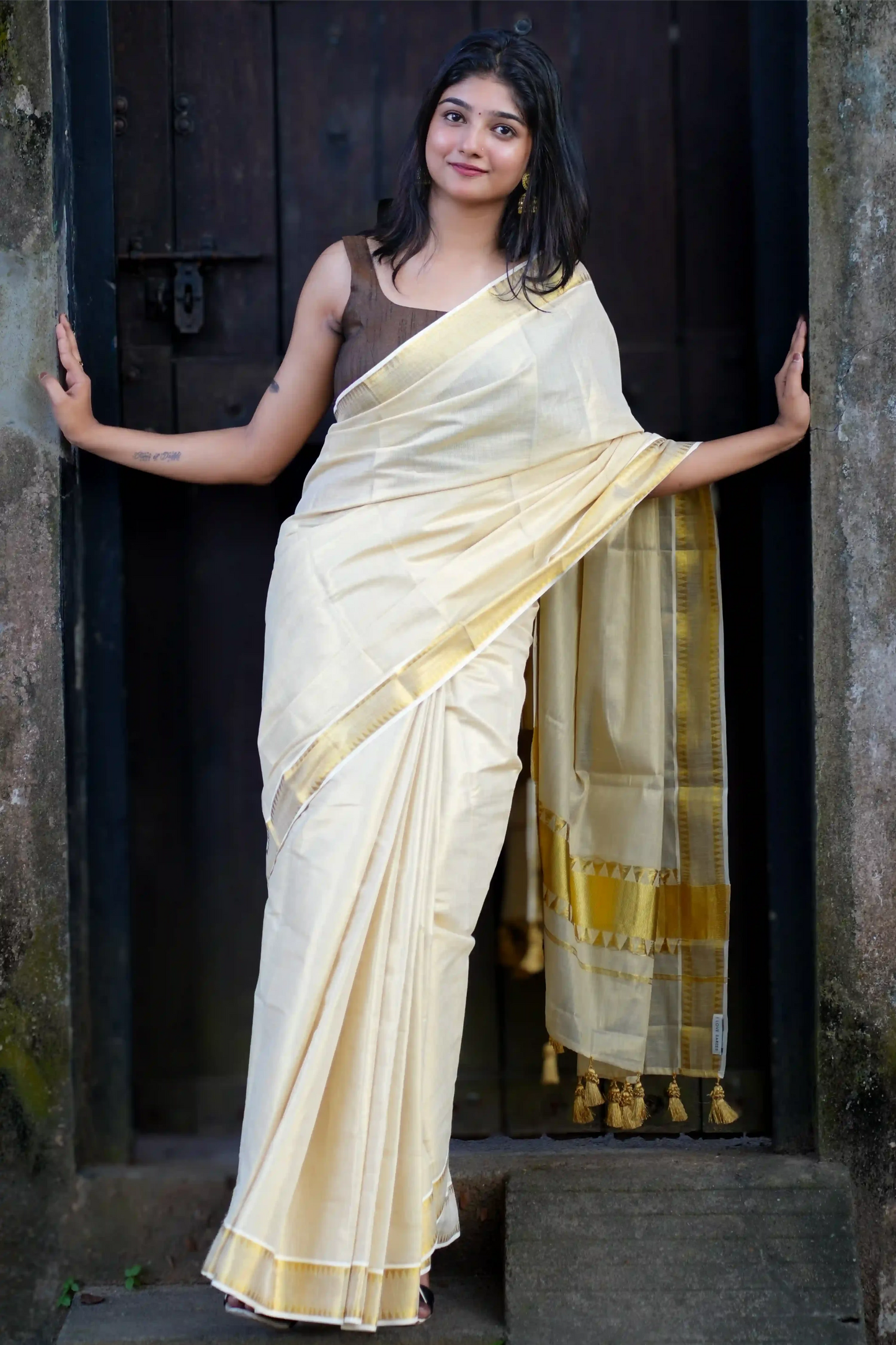 Vipanji Kerala Kasavu Saree