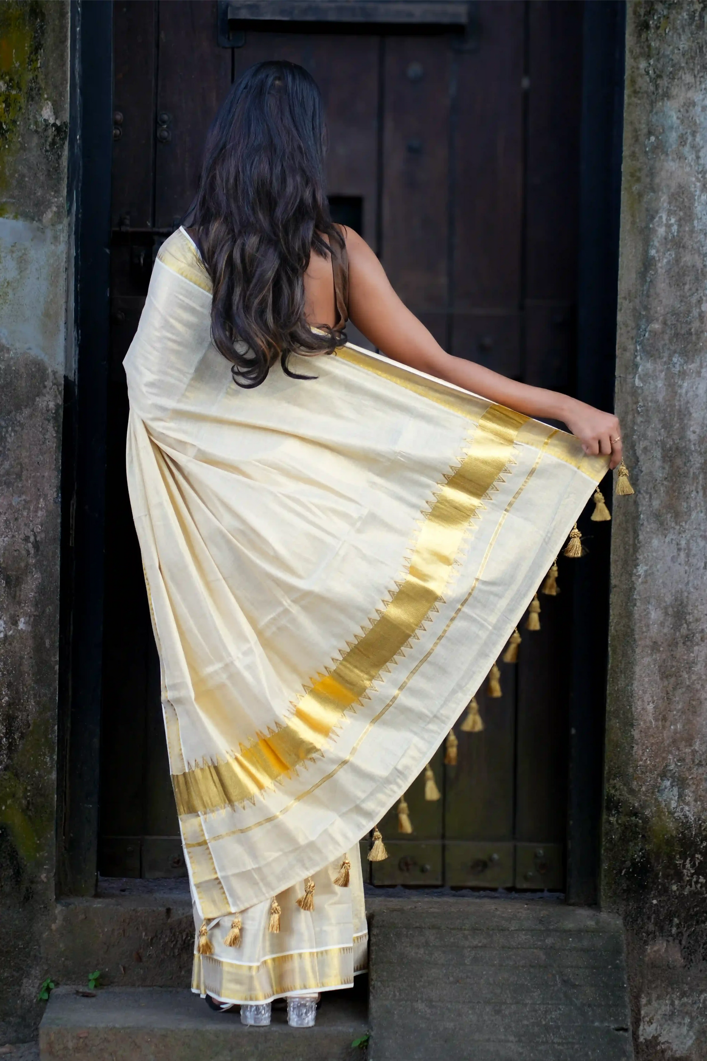 Vipanji Kerala Kasavu Saree