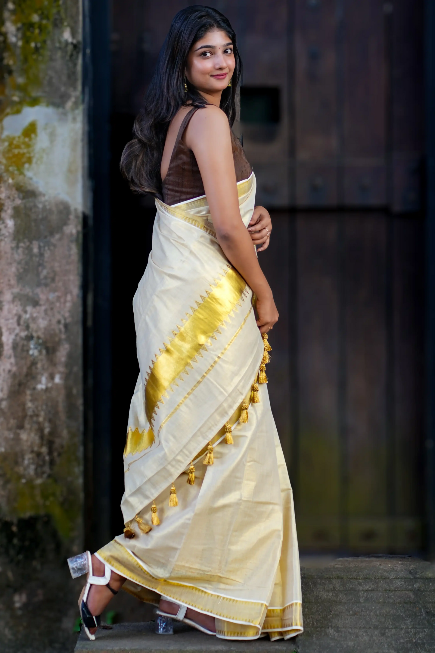 Vipanji Kerala Kasavu Saree
