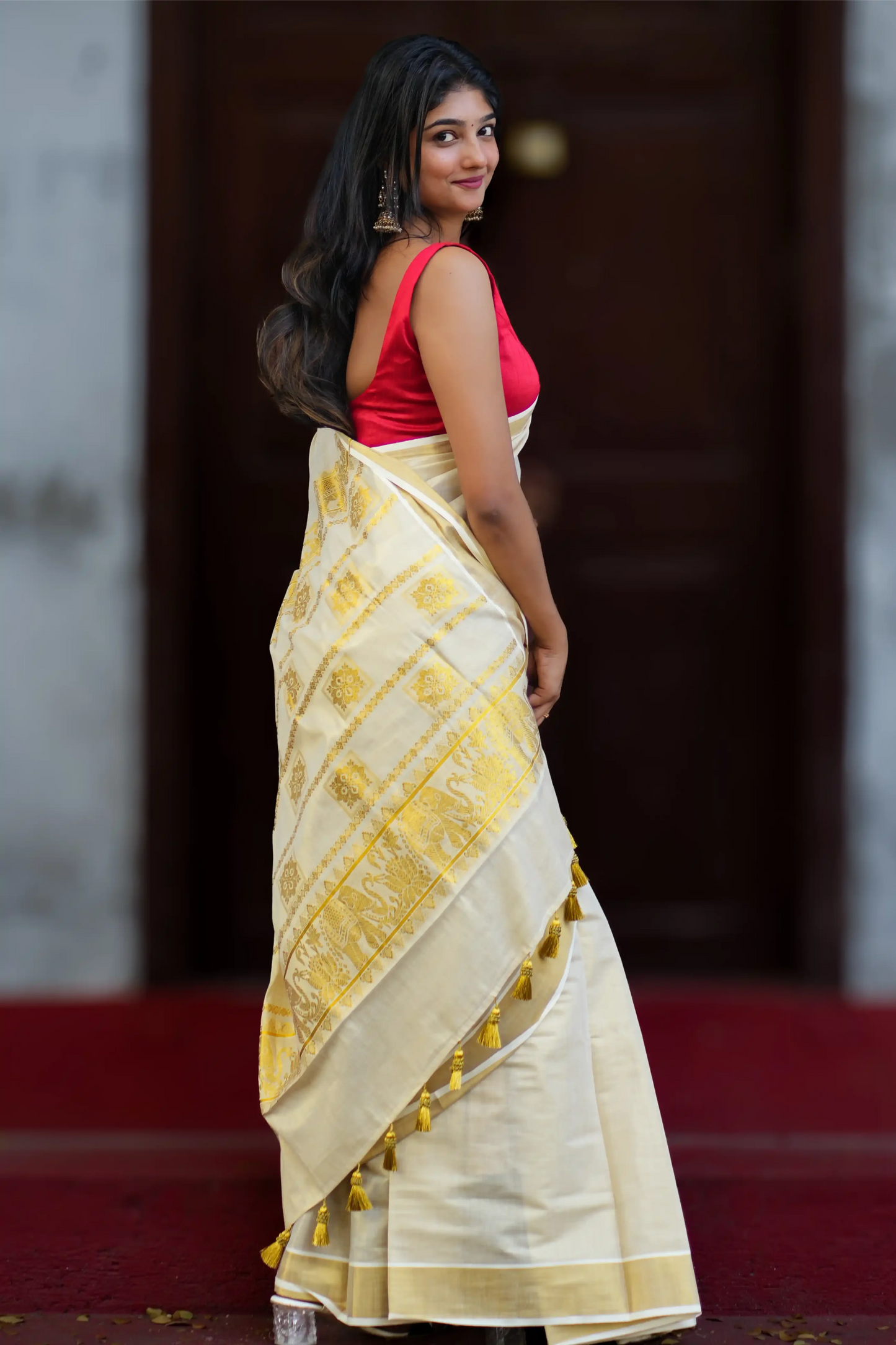 Karnaki Aana Kerala Kasavu saree