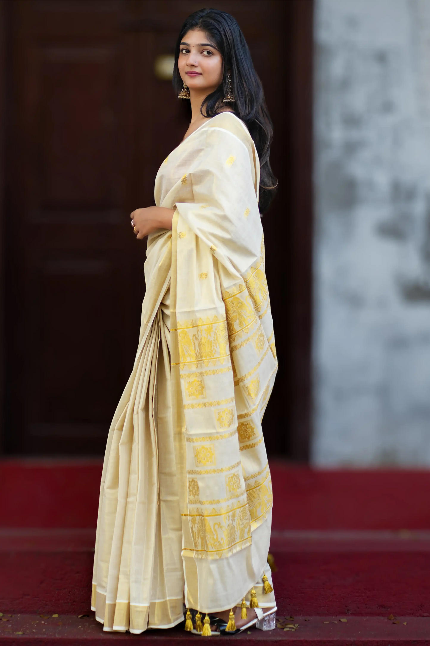 Karnaki Aana Kerala Kasavu saree