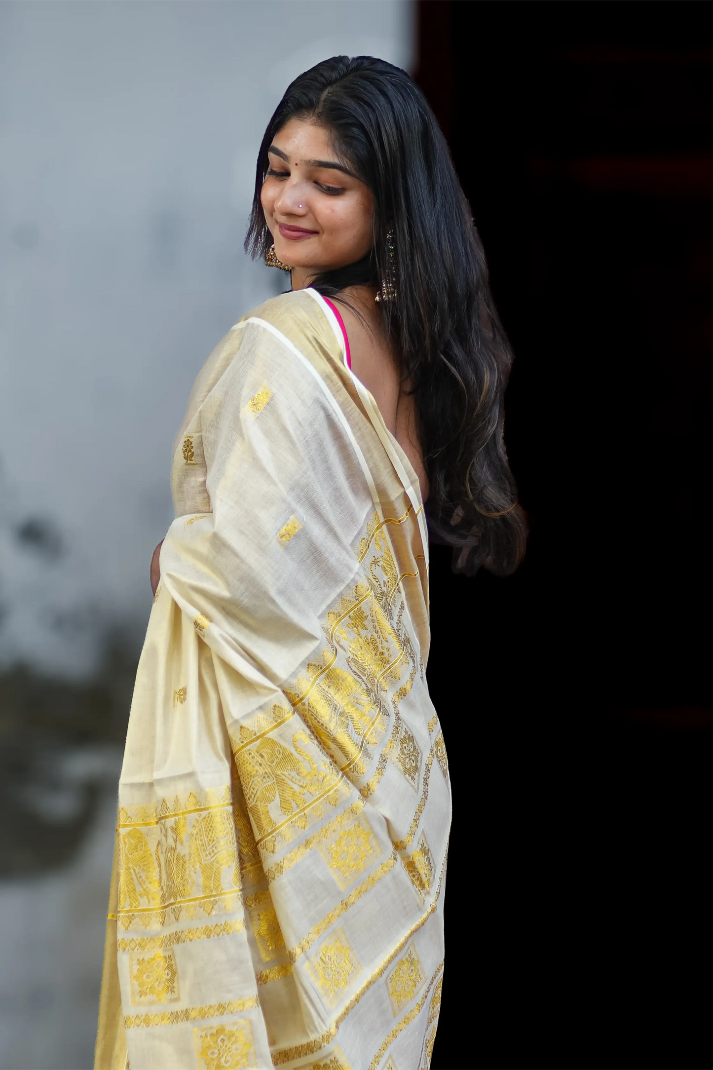 Karnaki Aana Kerala Kasavu saree