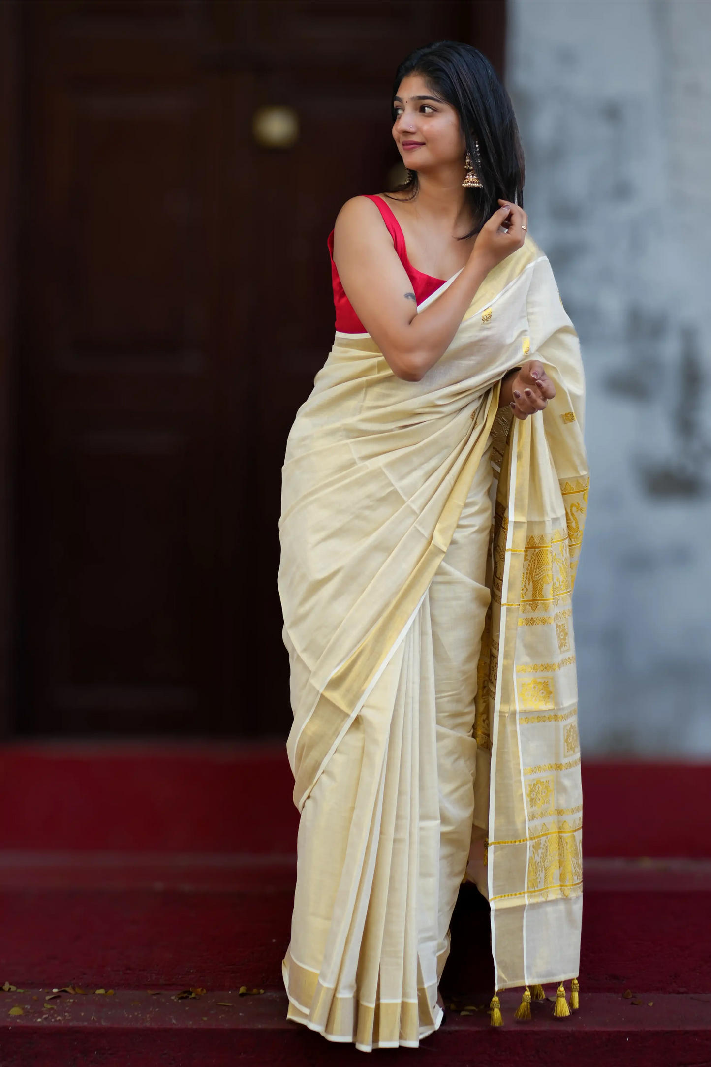 Karnaki Aana Kerala Kasavu saree