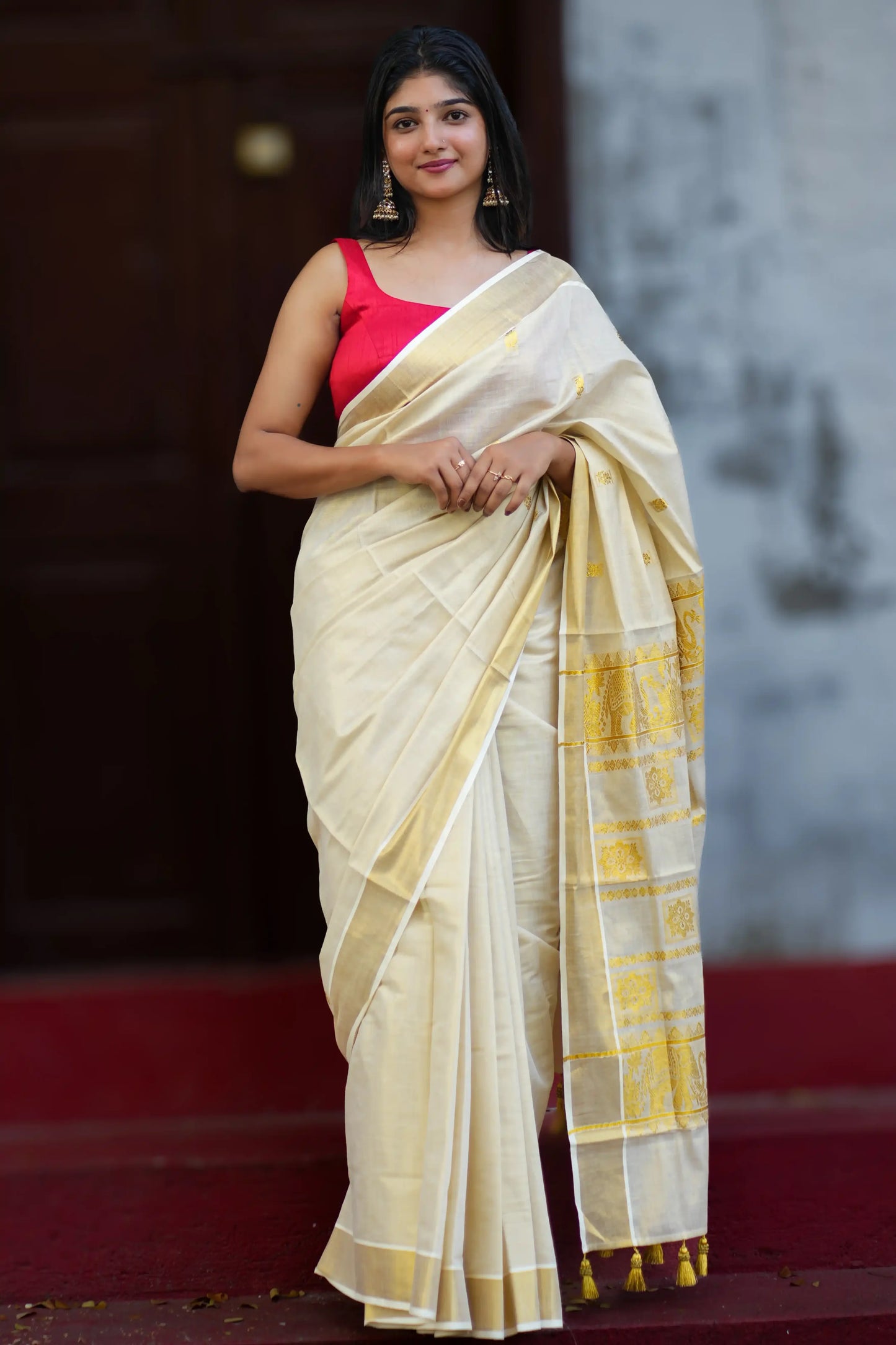 Karnaki Aana Kerala Kasavu saree