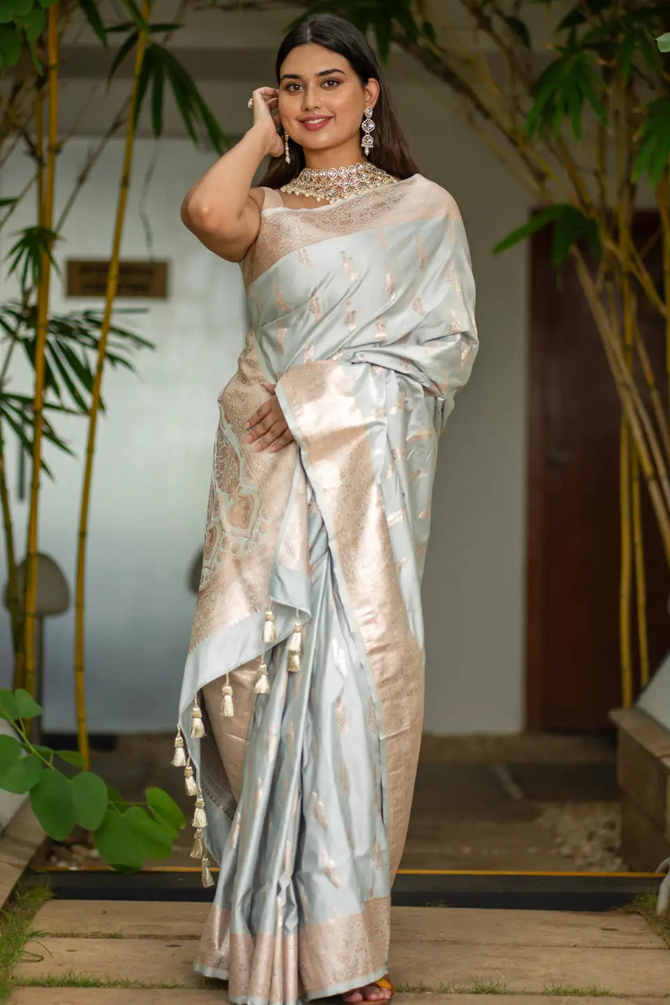 Wedding Wild Mashru Banarasi Silk Saree