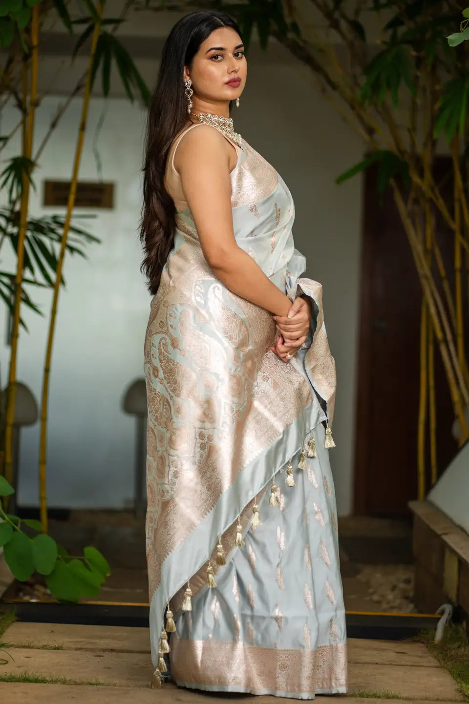 Wedding Wild Mashru Banarasi Silk Saree