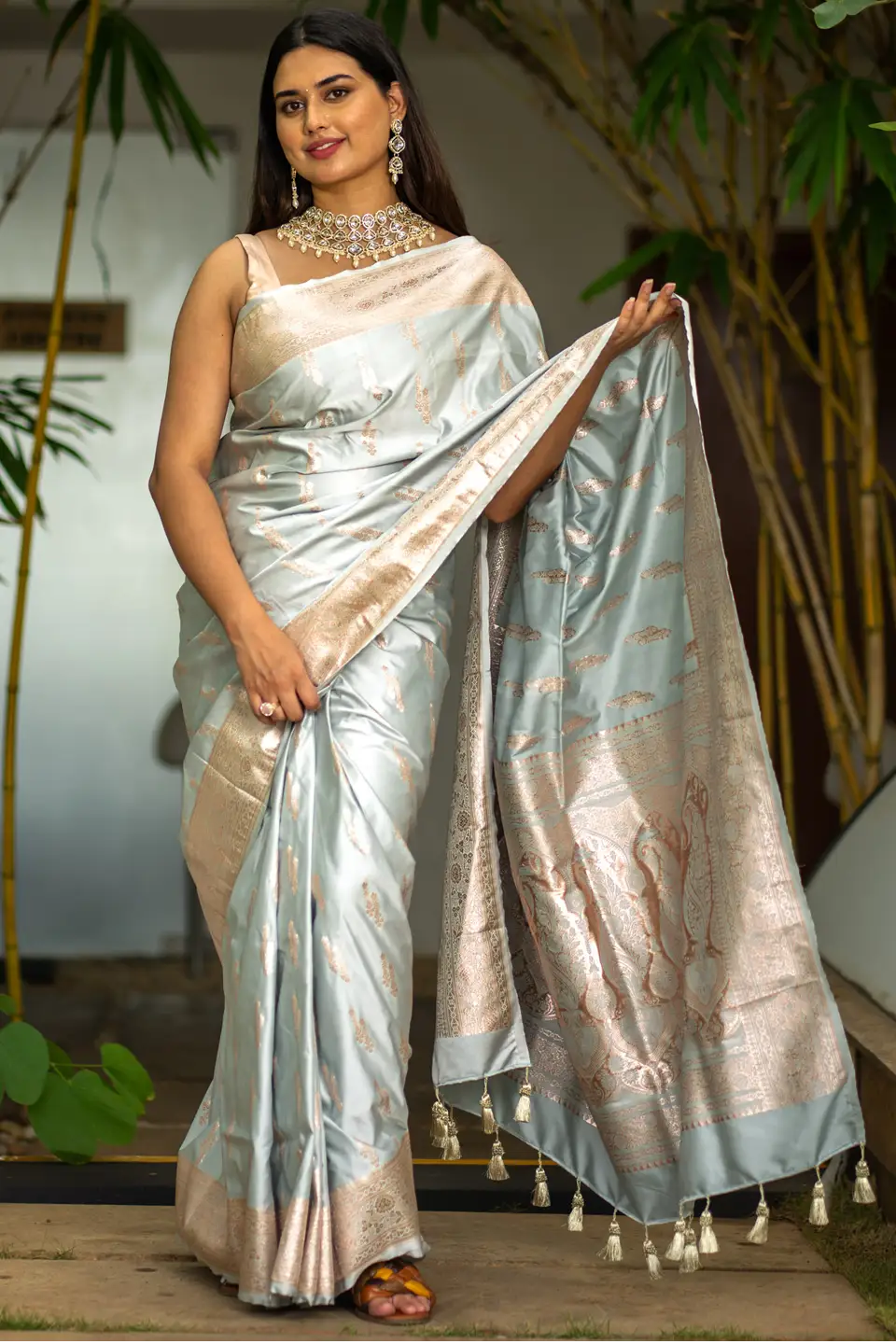 Wedding Wild Mashru Banarasi Silk Saree