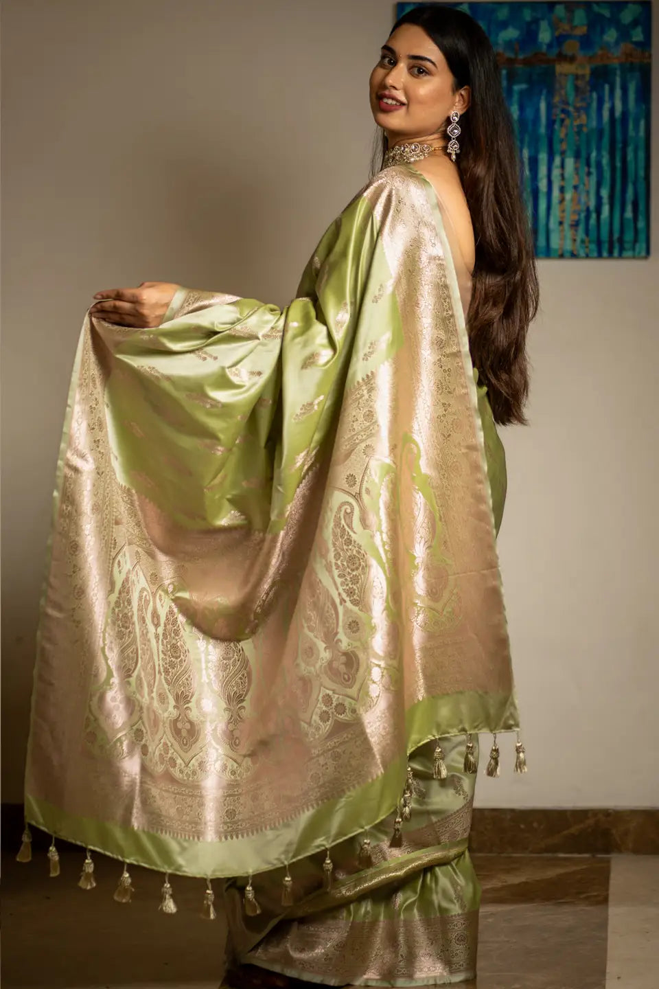 Nurturer's Choice Mashru Banarasi Silk Saree