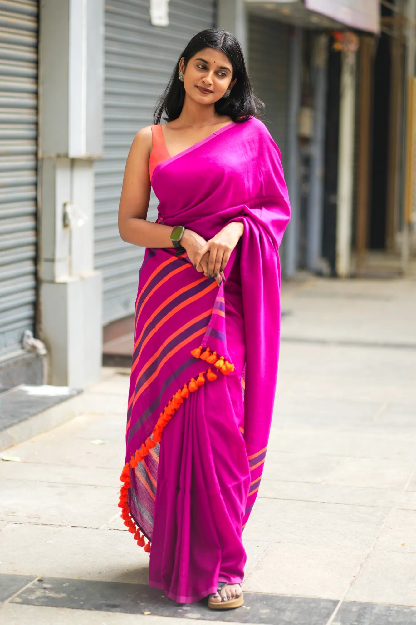 Her Haven Acrylic Cotton Saree