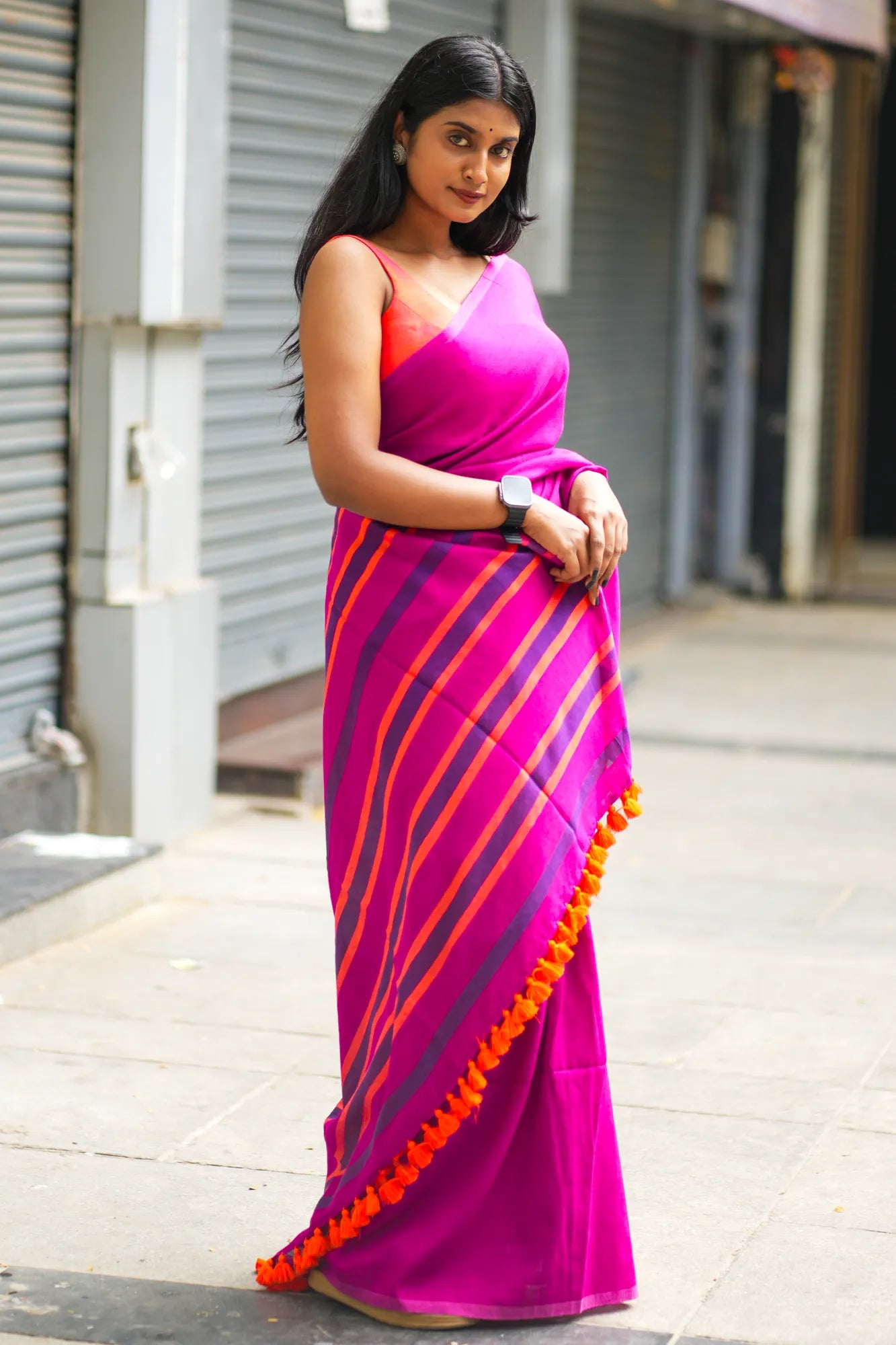 Her Haven Acrylic Cotton Saree