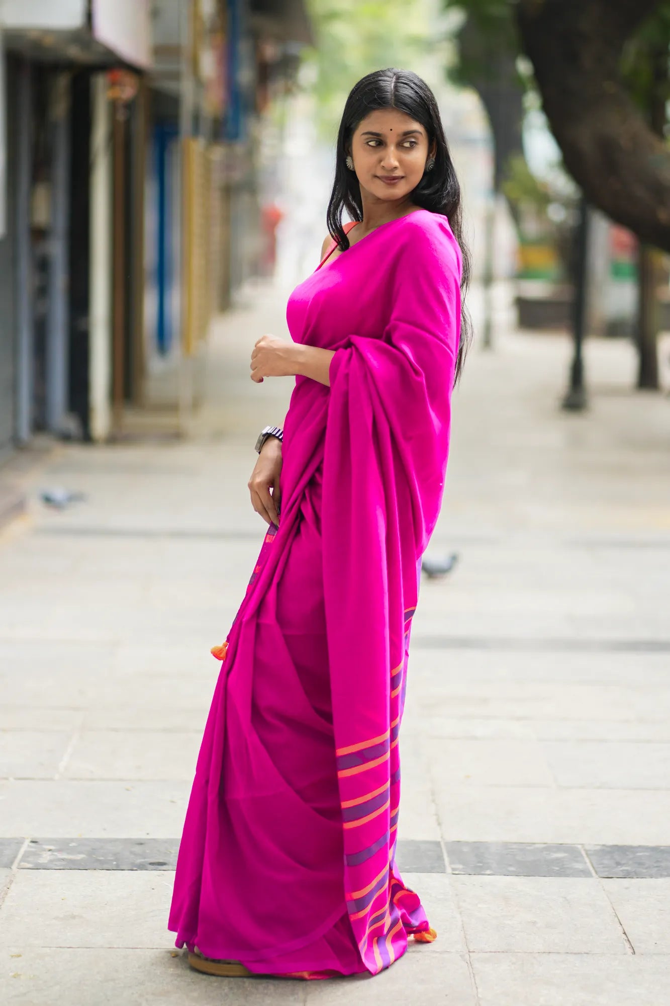 Her Haven Acrylic Cotton Saree