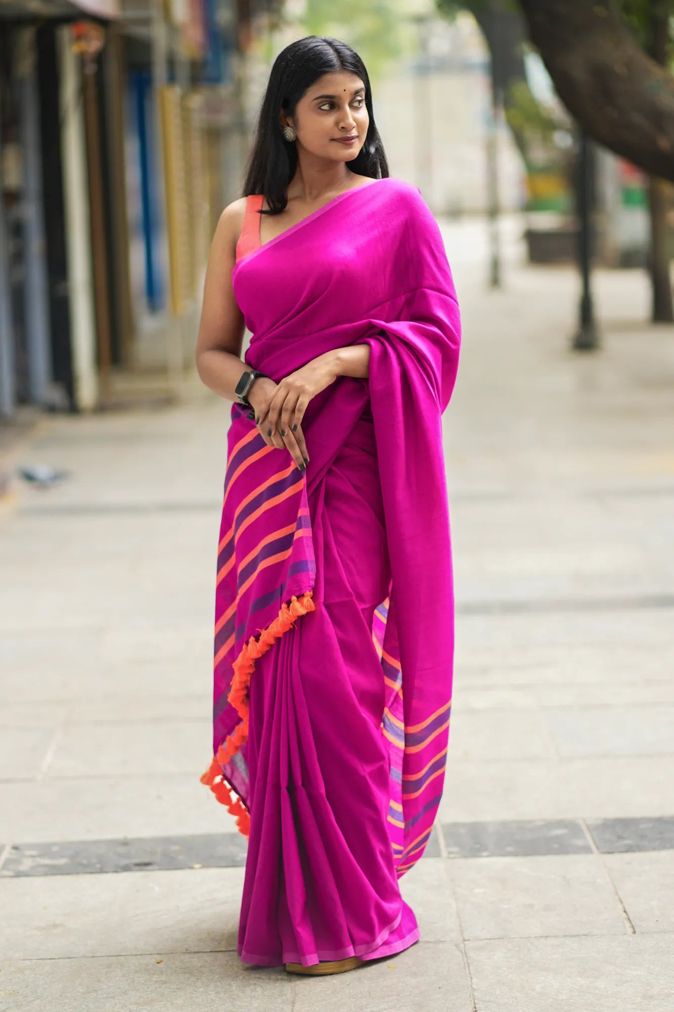 Her Haven Acrylic Cotton Saree