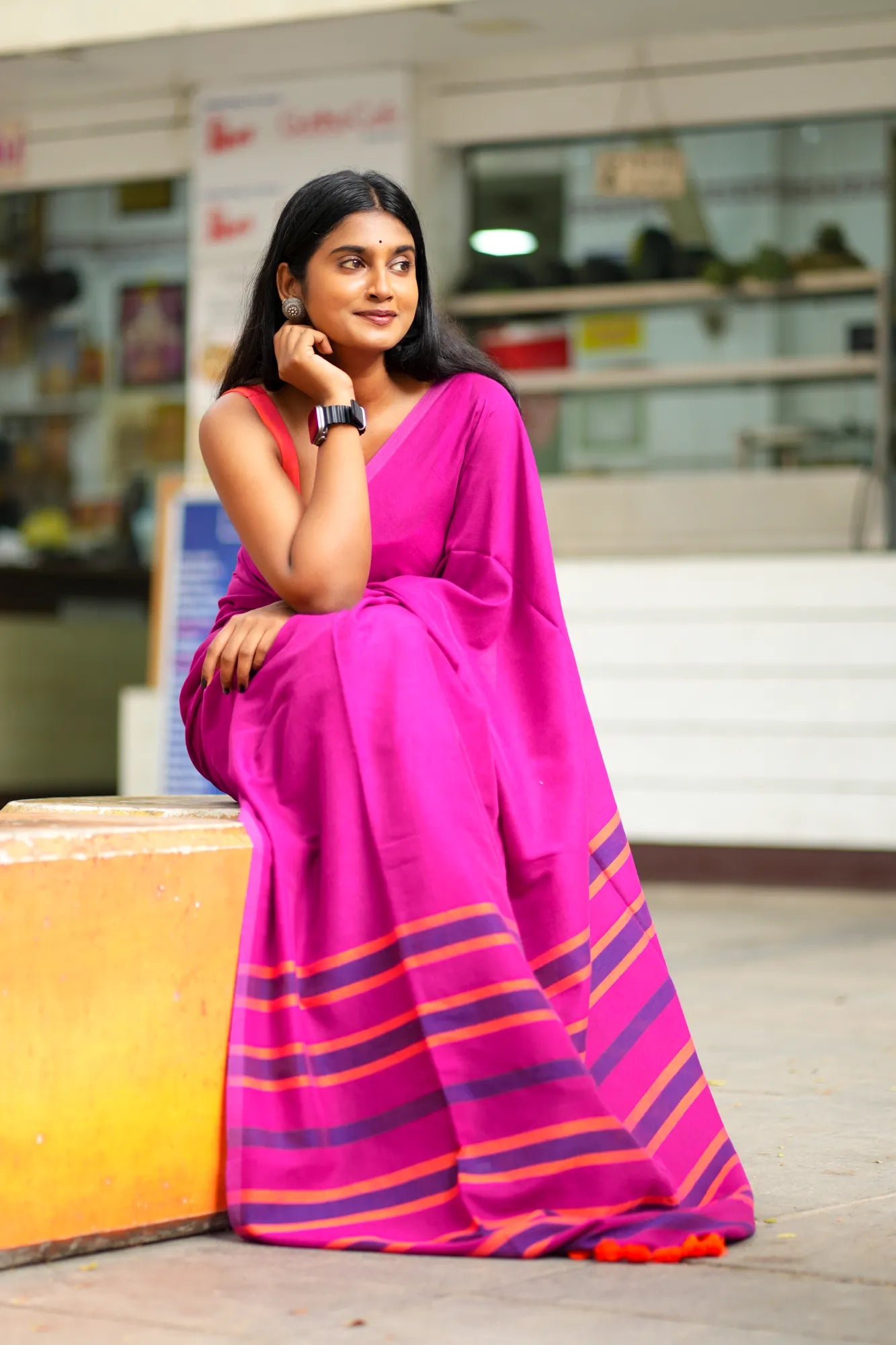 Her Haven Acrylic Cotton Saree