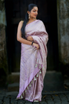 Lavanya Lilac Pure Banarasi Silk Saree