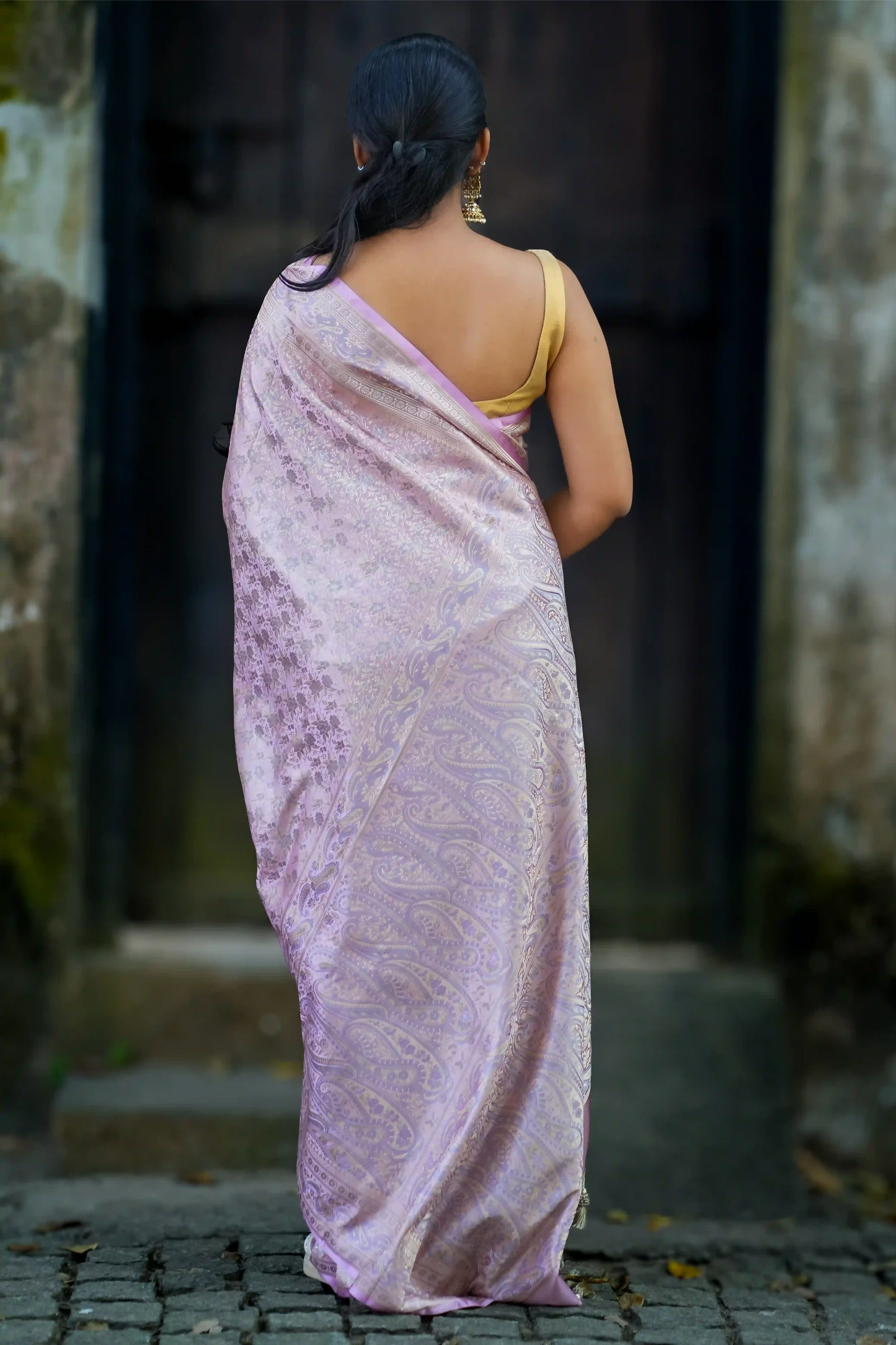 Lavanya Lilac Pure Banarasi Silk Saree