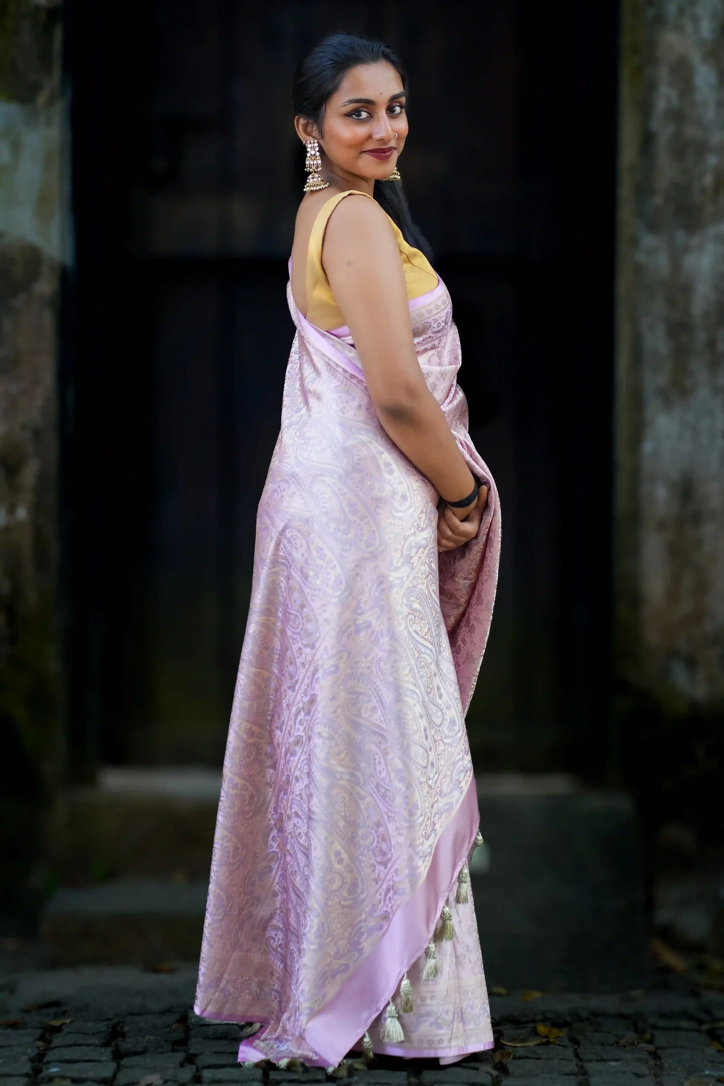 Lavanya Lilac Pure Banarasi Silk Saree