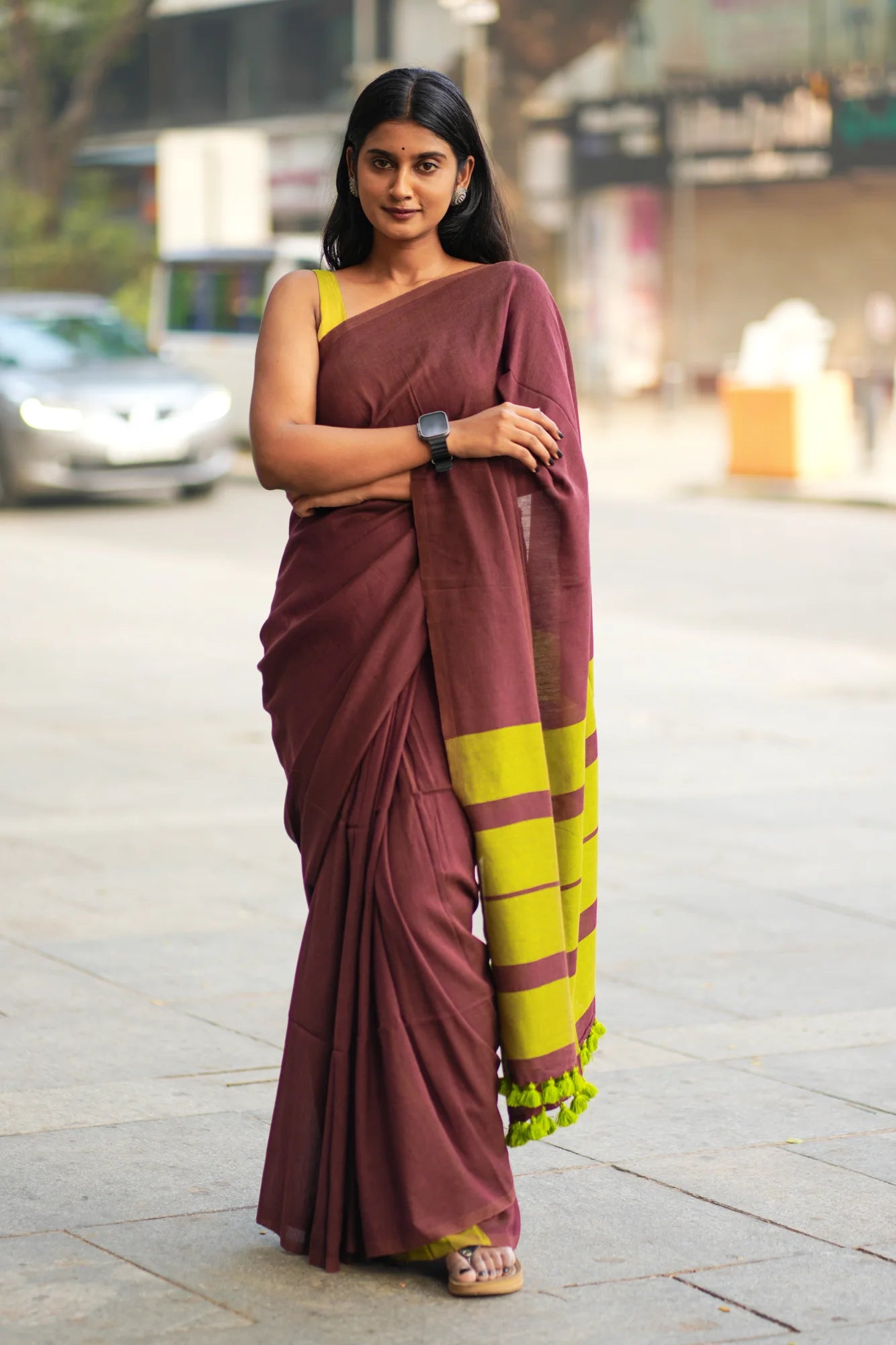 Miss Wonder Acrylic Cotton Saree