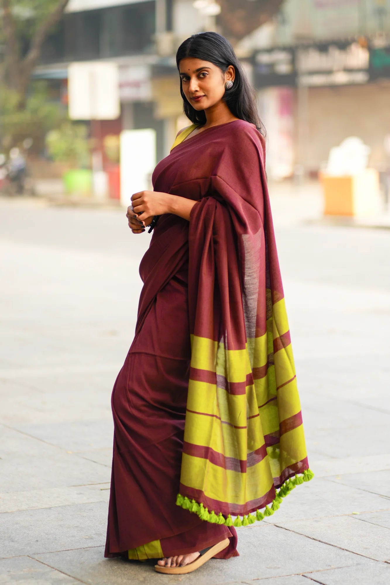 Miss Wonder Acrylic Cotton Saree