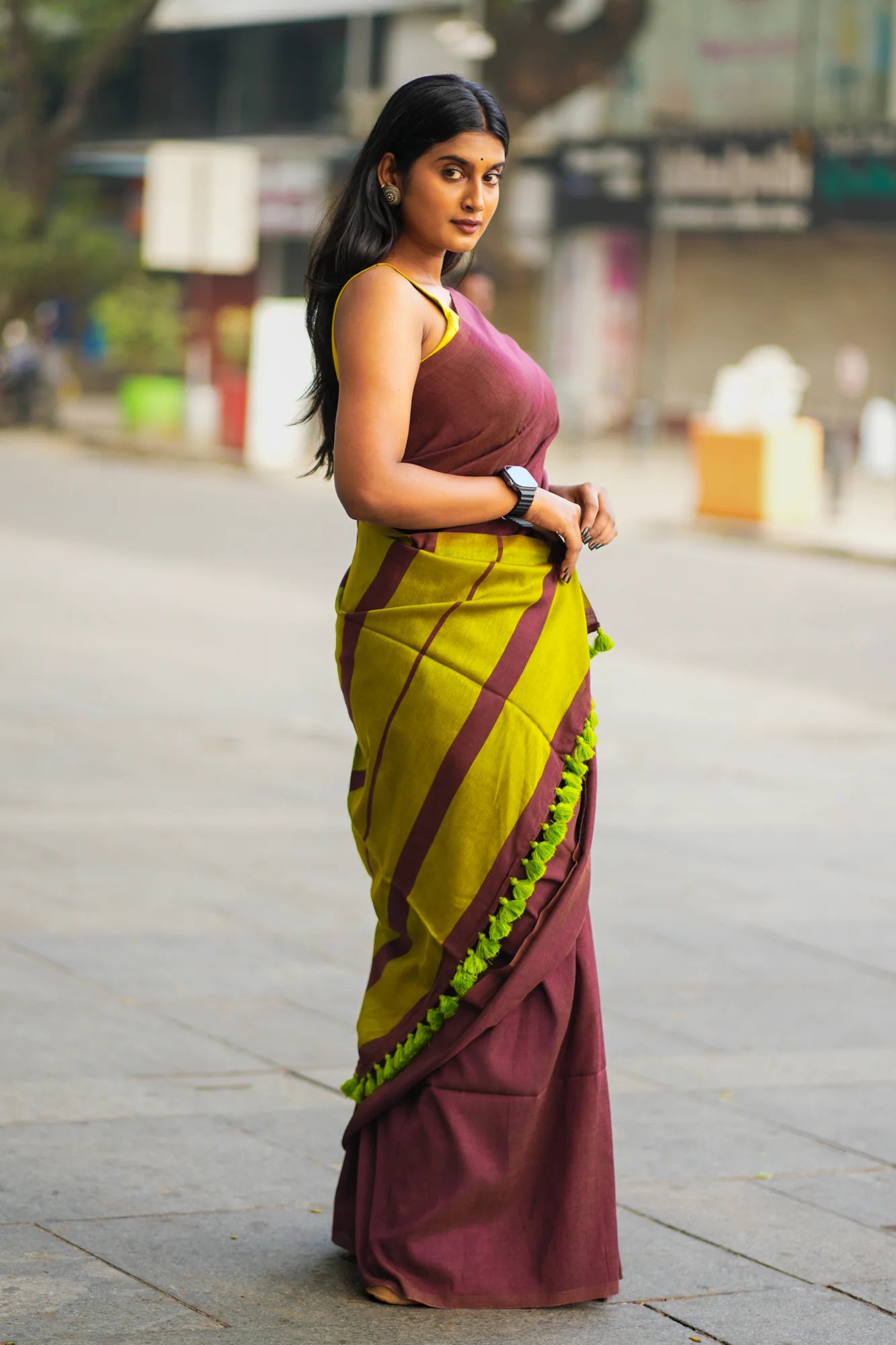 Miss Wonder Acrylic Cotton Saree