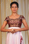 Miss Calla Banarasi Cap Sleeve Blouse