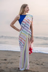 Heavenly Hues Stripe Saree