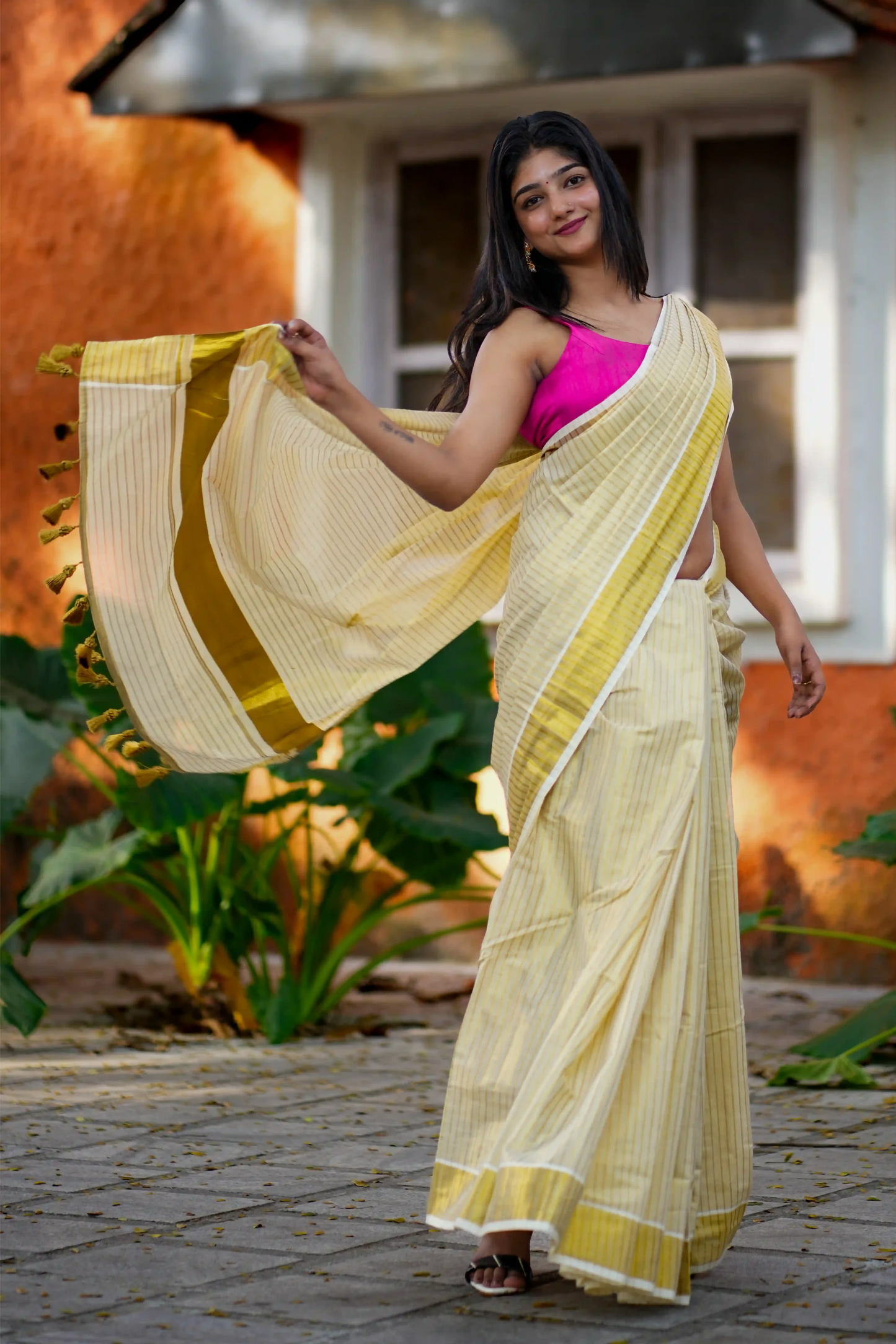 Pournami Kerala Kasavu Saree