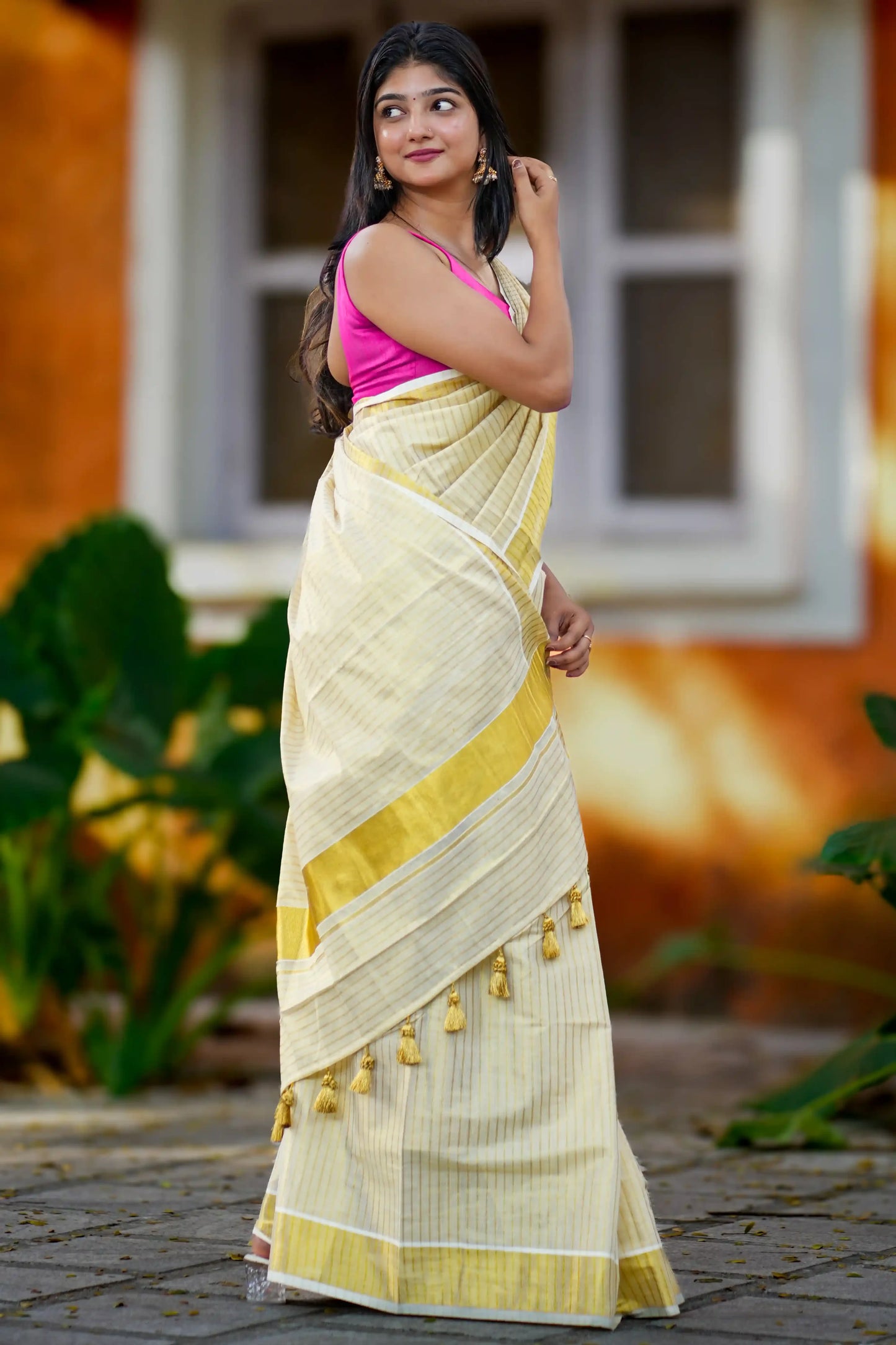 Pournami Kerala Kasavu Saree