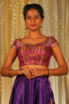 All but Love Banarasi Cap Sleeve Blouse