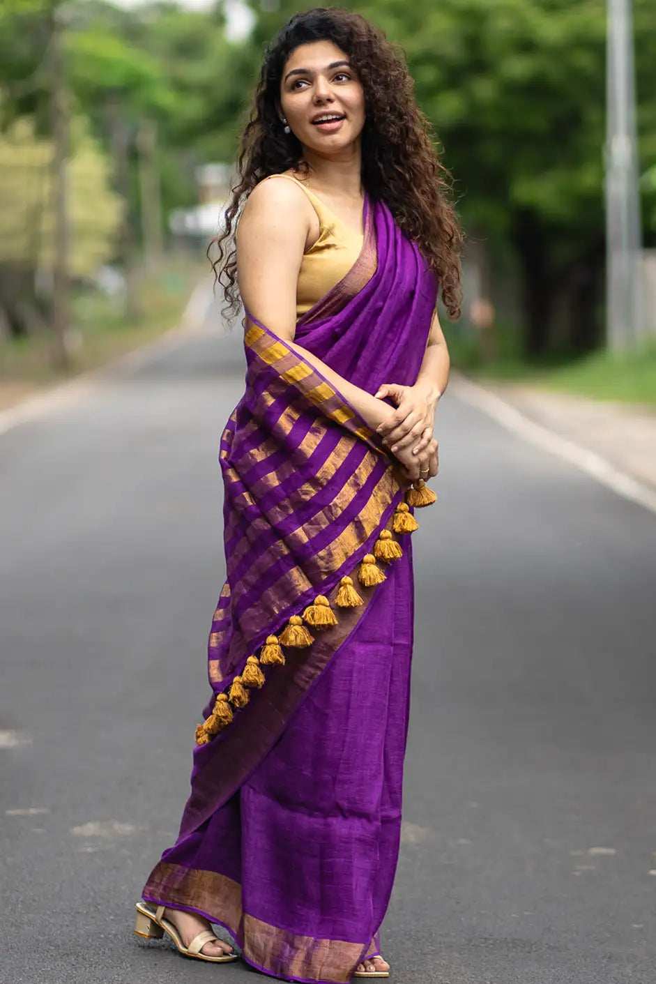 Miyako Linen Saree