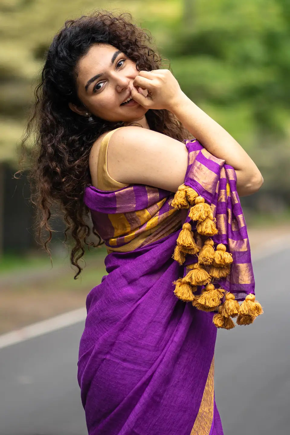 Miyako Linen Saree