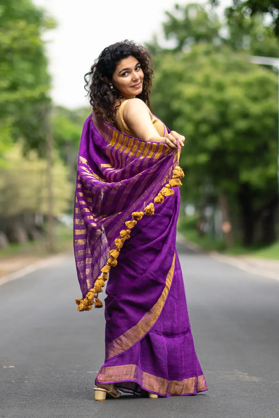 Miyako Linen Saree