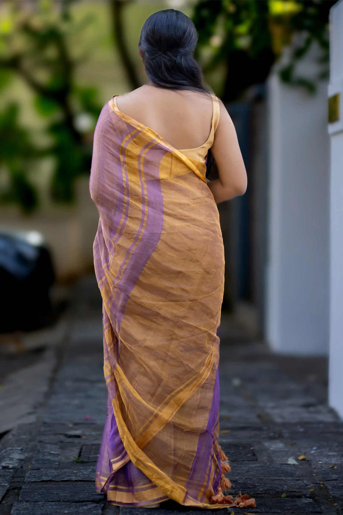 Elaris Emerald Blue Banarasi Silk Saree