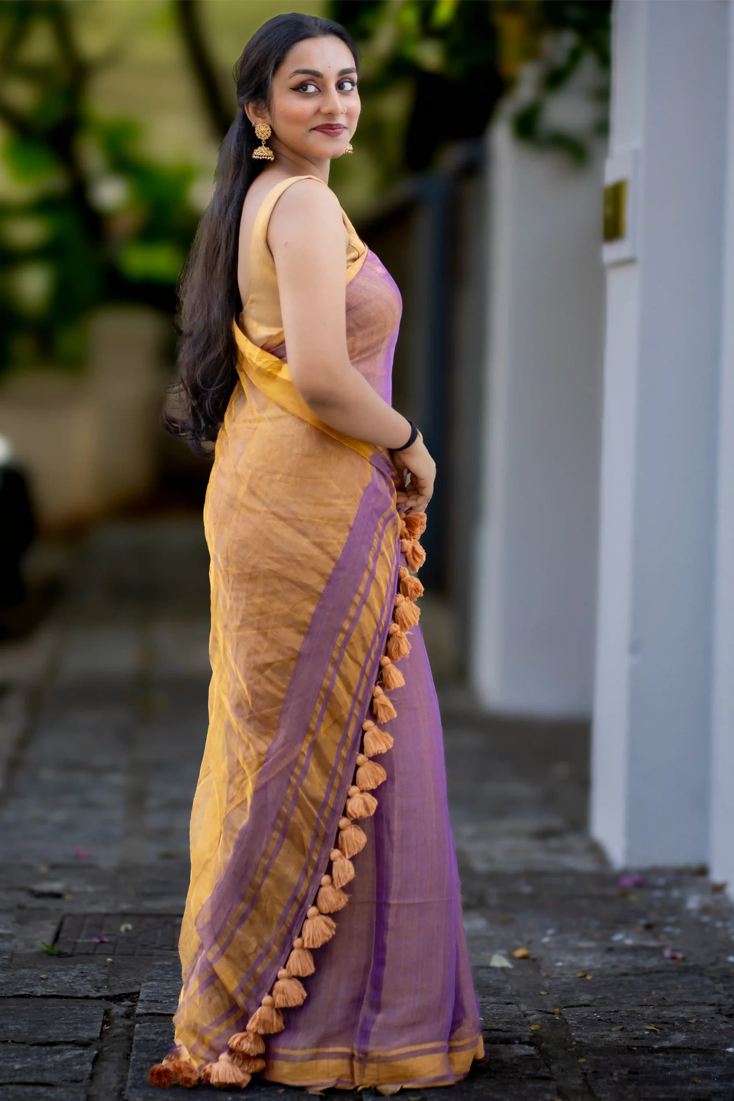 Elaris Emerald Blue Banarasi Silk Saree