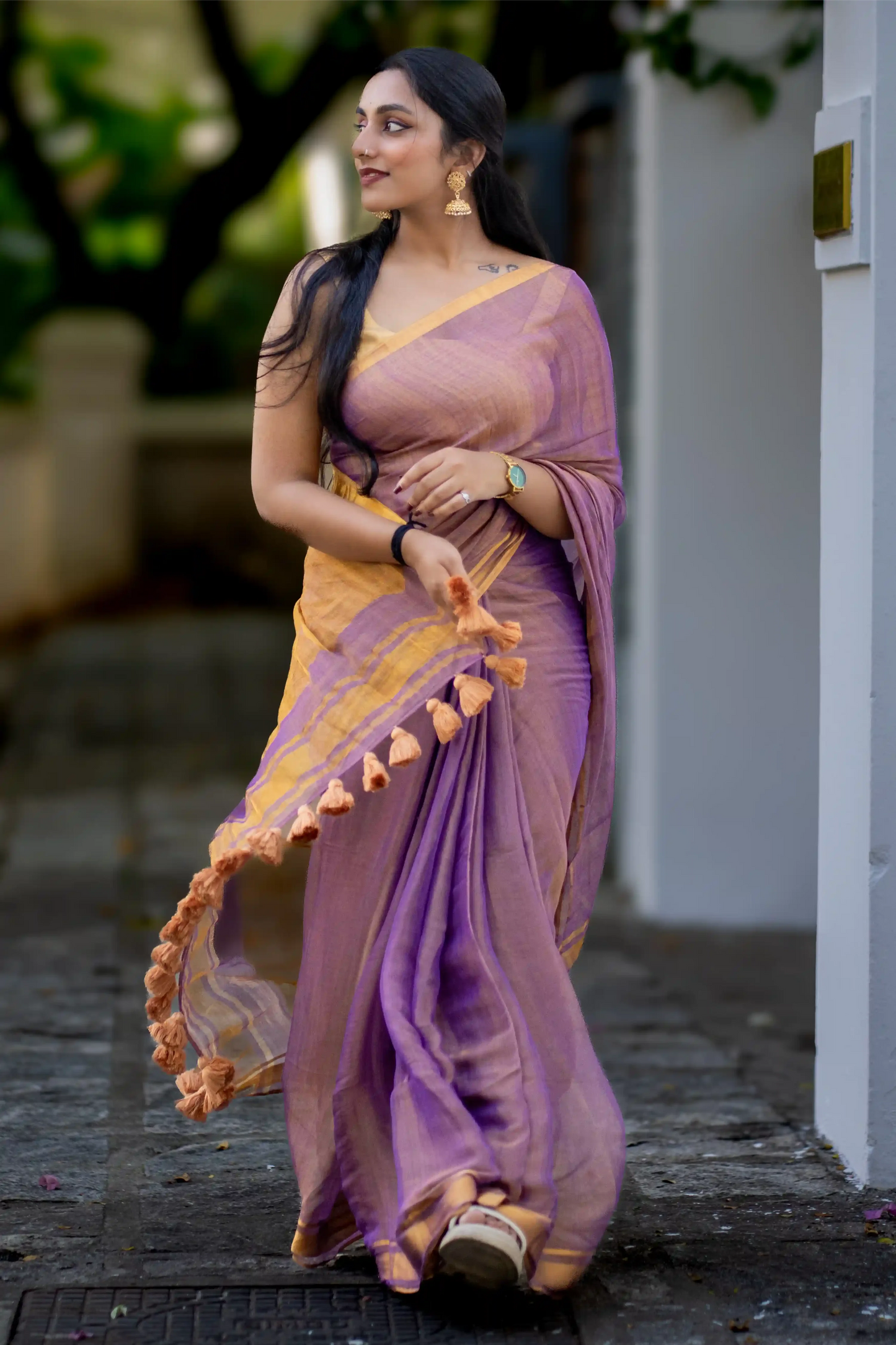 Elaris Emerald Blue Banarasi Silk Saree