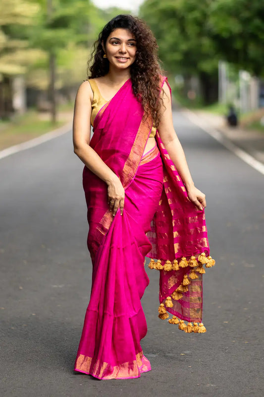 Charlotte Linen Saree