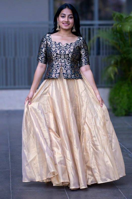 Night Capella Banarasi Lehenga Set for Women