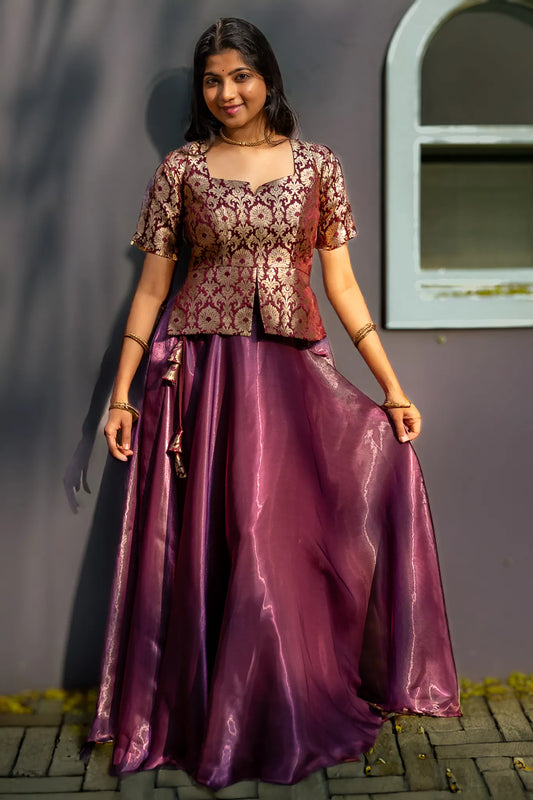 Eden Delight Banarasi Lehenga Set for Women