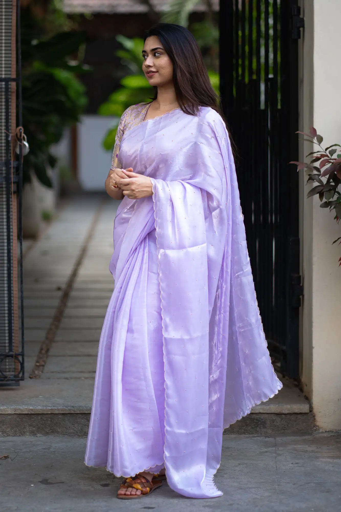 Lavender-Glazy-Organza-Saree-I-Love-Sarees