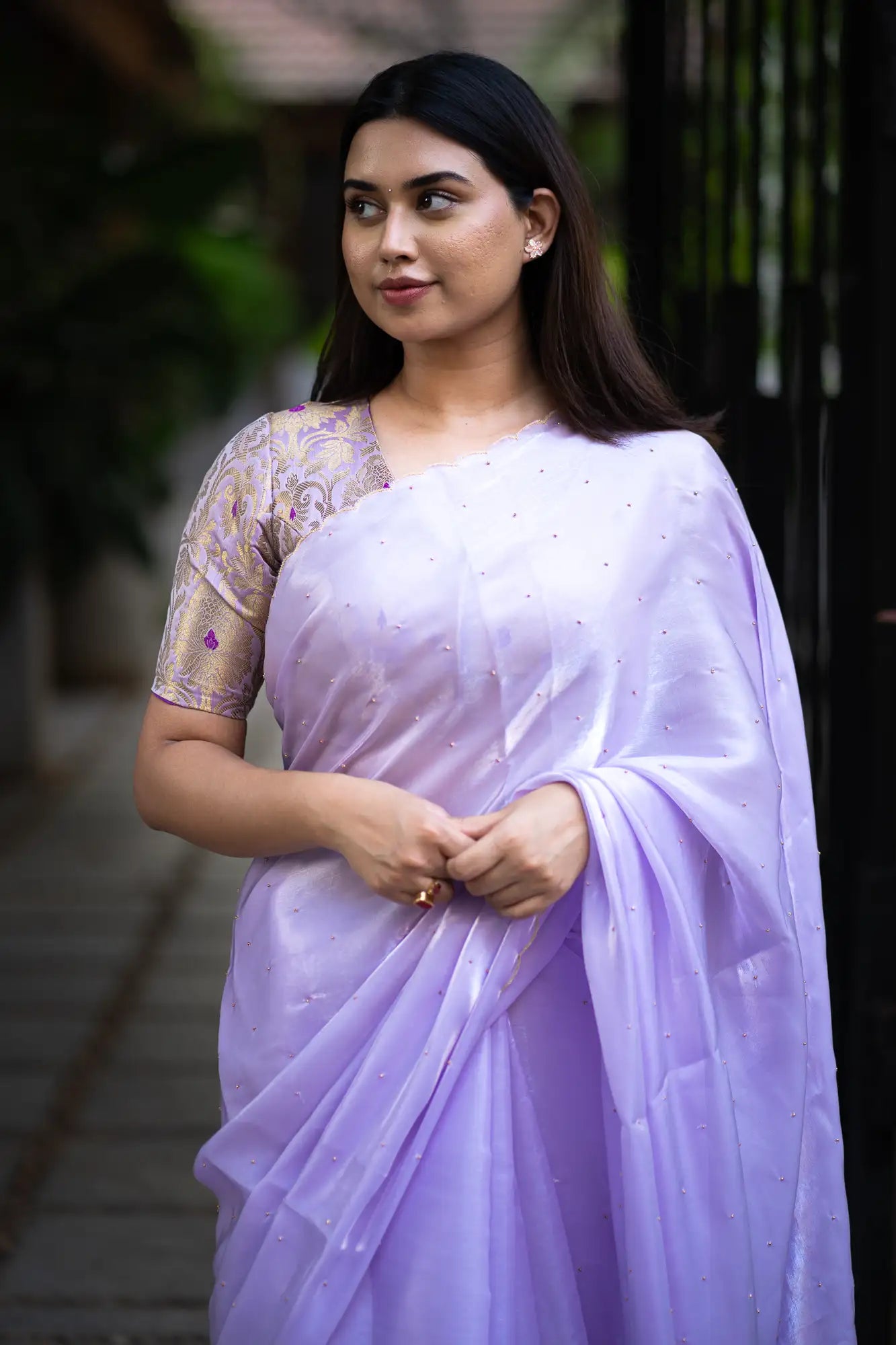 Lavender-Glazy-Organza-Saree-I-Love-Sarees