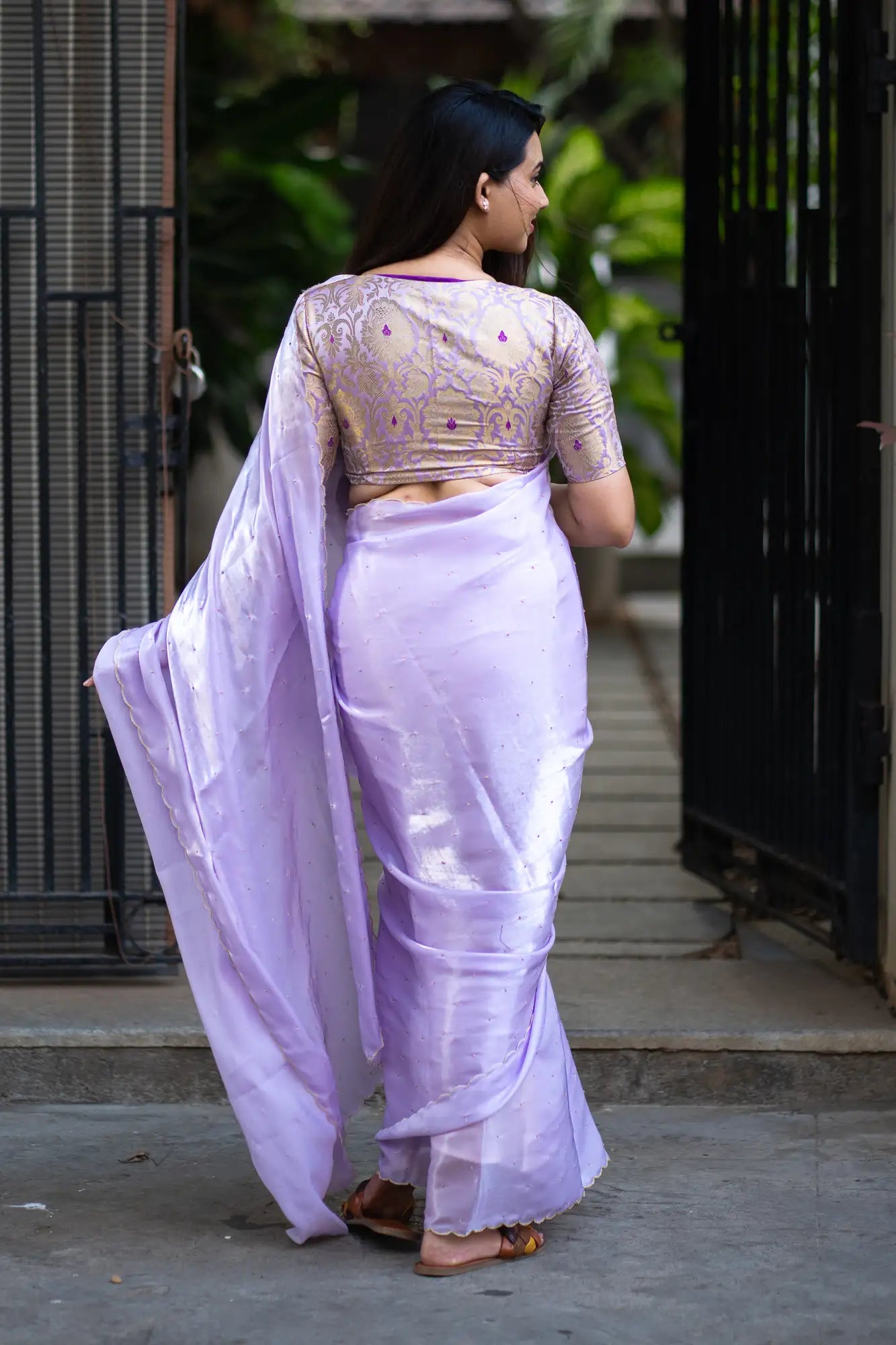  Lavender-Glazy-Organza-Saree-I-Love-Sarees