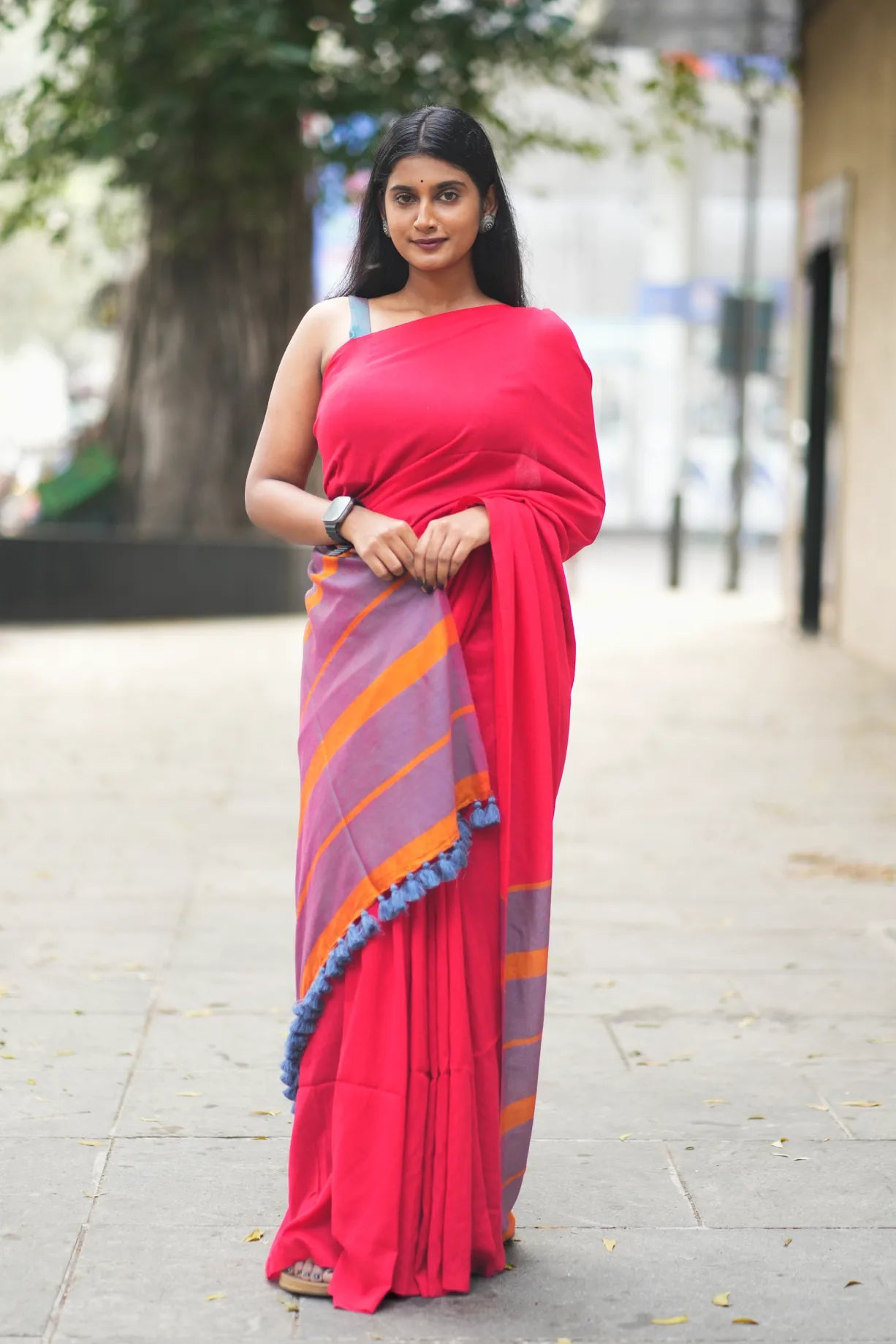 Sweet Ecstasy Acrylic Cotton Saree