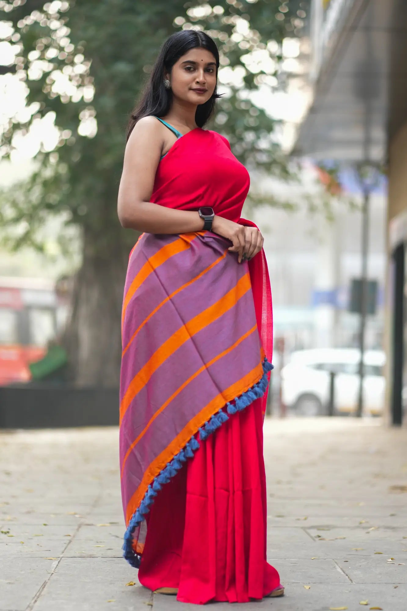 Sweet Ecstasy Acrylic Cotton Saree